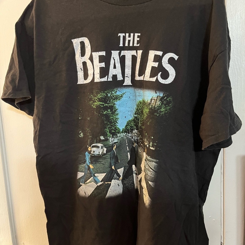 The Beatles Black Graphic T-Shirt